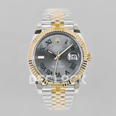 Replica Rolex Datejust 36/41 126331 Gray Dial in with Roman Markers in Jubilee