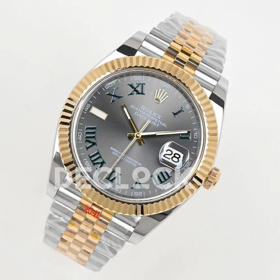 Replica Rolex Datejust 36/41 126331 Gray Dial in with Roman Markers in Jubilee |  Declock.