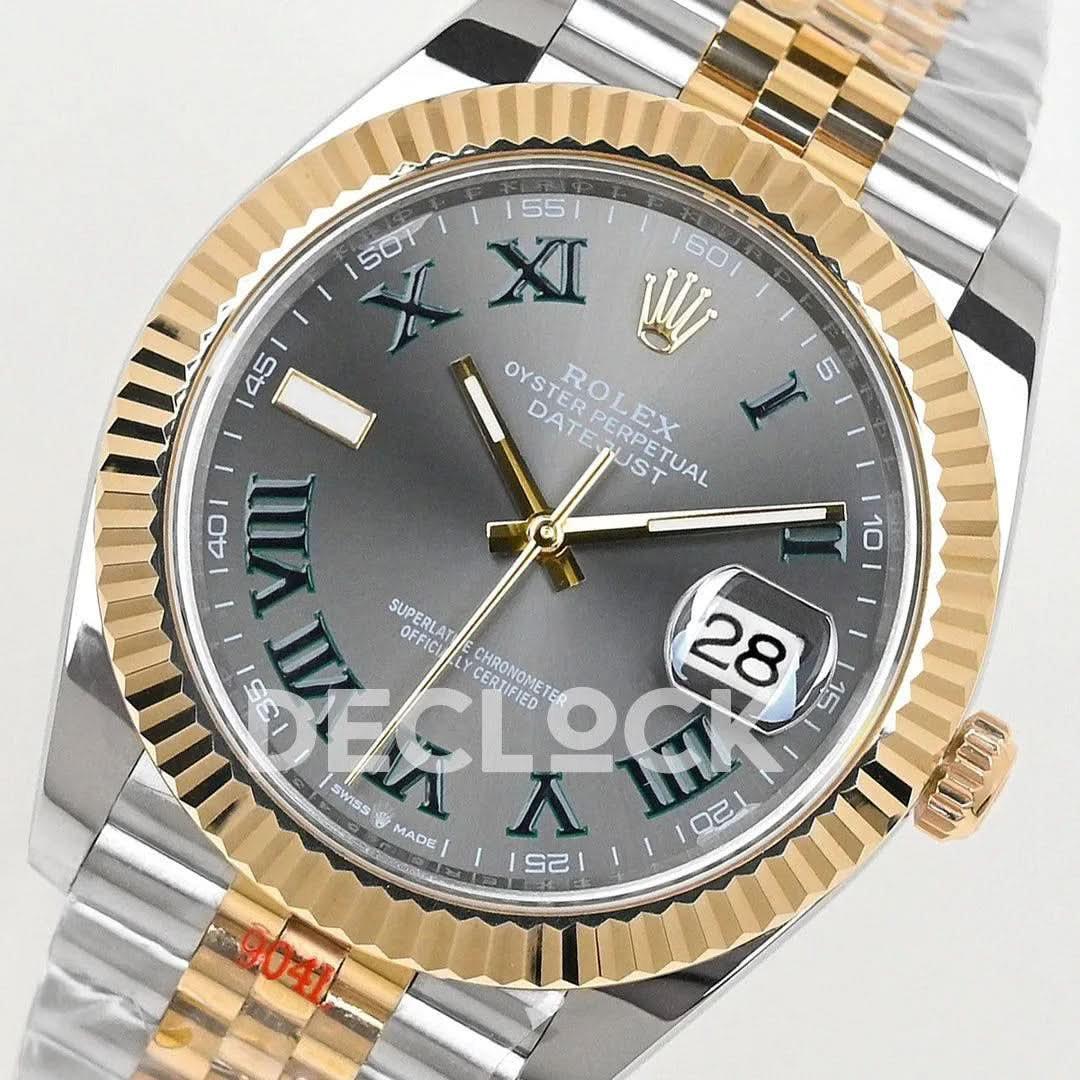 Replica Rolex Datejust 36/41 126331 Gray Dial in with Roman Markers in Jubilee |  Declock.