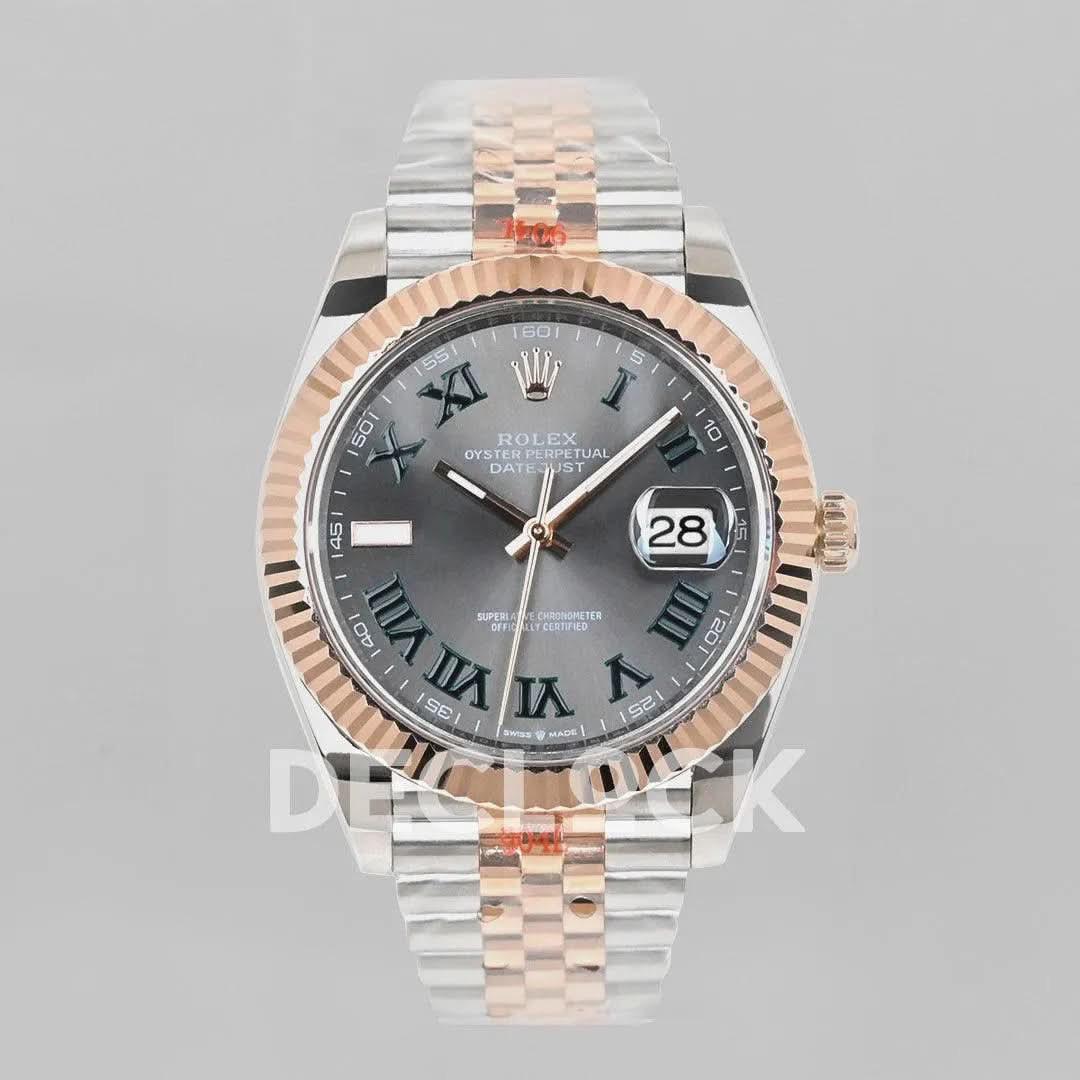 Replica Rolex Datejust 36/41 126331 Silver Dial in with Roman Markers in Jubilee |  Declock.