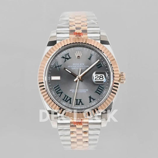 Replica Rolex Datejust 36/41 126331 Silver Dial in with Roman Markers in Jubilee |  Declock.