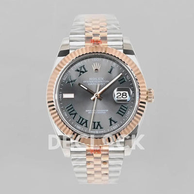 Replica Rolex Datejust 36/41 126331 Silver Dial in with Roman Markers in Jubilee