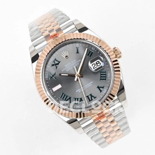 Replica Rolex Datejust 36/41 126331 Silver Dial in with Roman Markers in Jubilee | Declock.