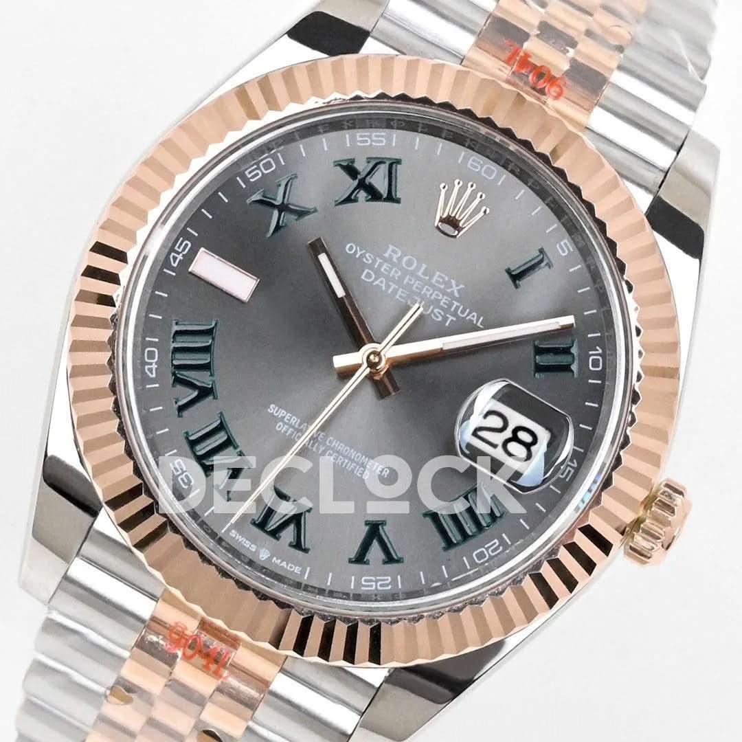 Replica Rolex Datejust 36/41 126331 Silver Dial in with Roman Markers in Jubilee |  Declock.