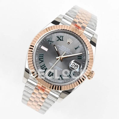 Replica Rolex Datejust 36/41 126331 Silver Dial in with Roman Markers in Jubilee
