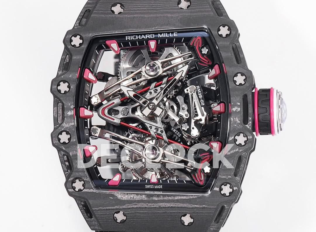 Replica Richard Mille RM 38-02 Tourbillon Bubba Watson Black |  Declock.