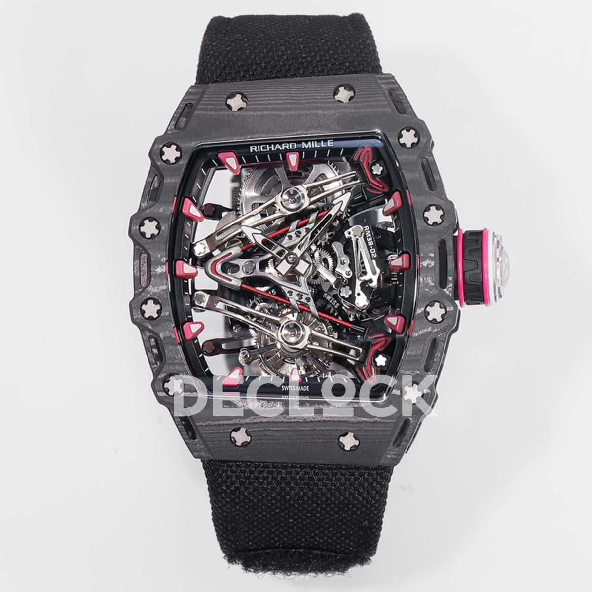 Replica Richard Mille RM 38-02 Tourbillon Bubba Watson Black |  Declock.
