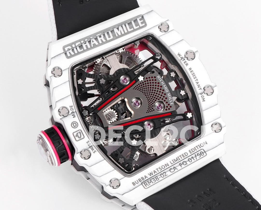 Replica Richard Mille RM 38-02 Tourbillon Bubba Watson White |  Declock.