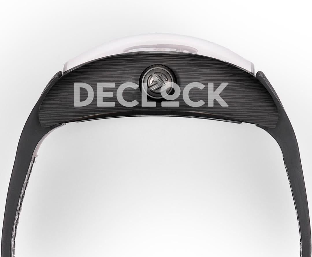 Replica Franck Muller Curvex Grand Central Tourbillon in Black Carbon |  Declock.