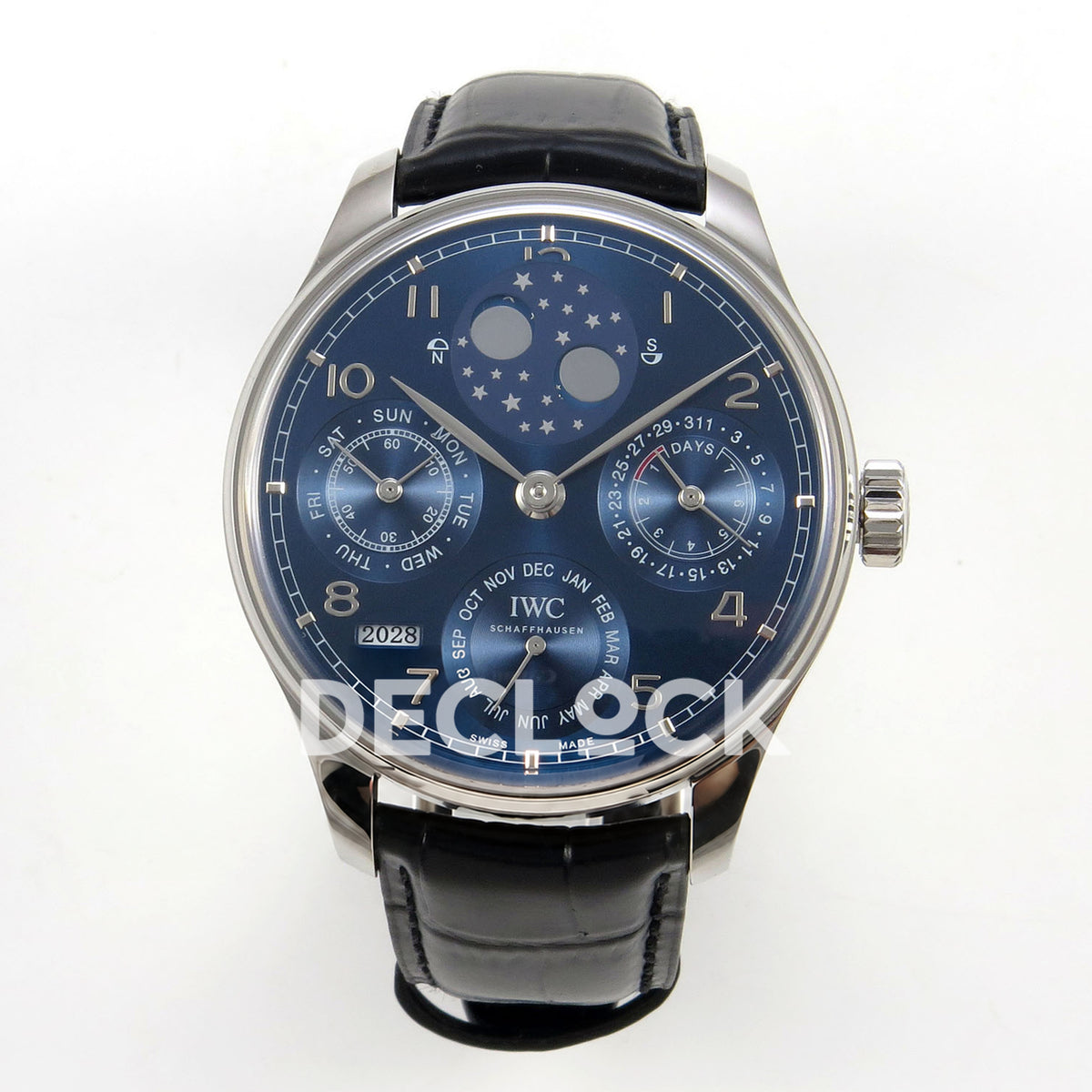 IWC Portugieser Perpetual Calendar Blue APSF A52610 – front view