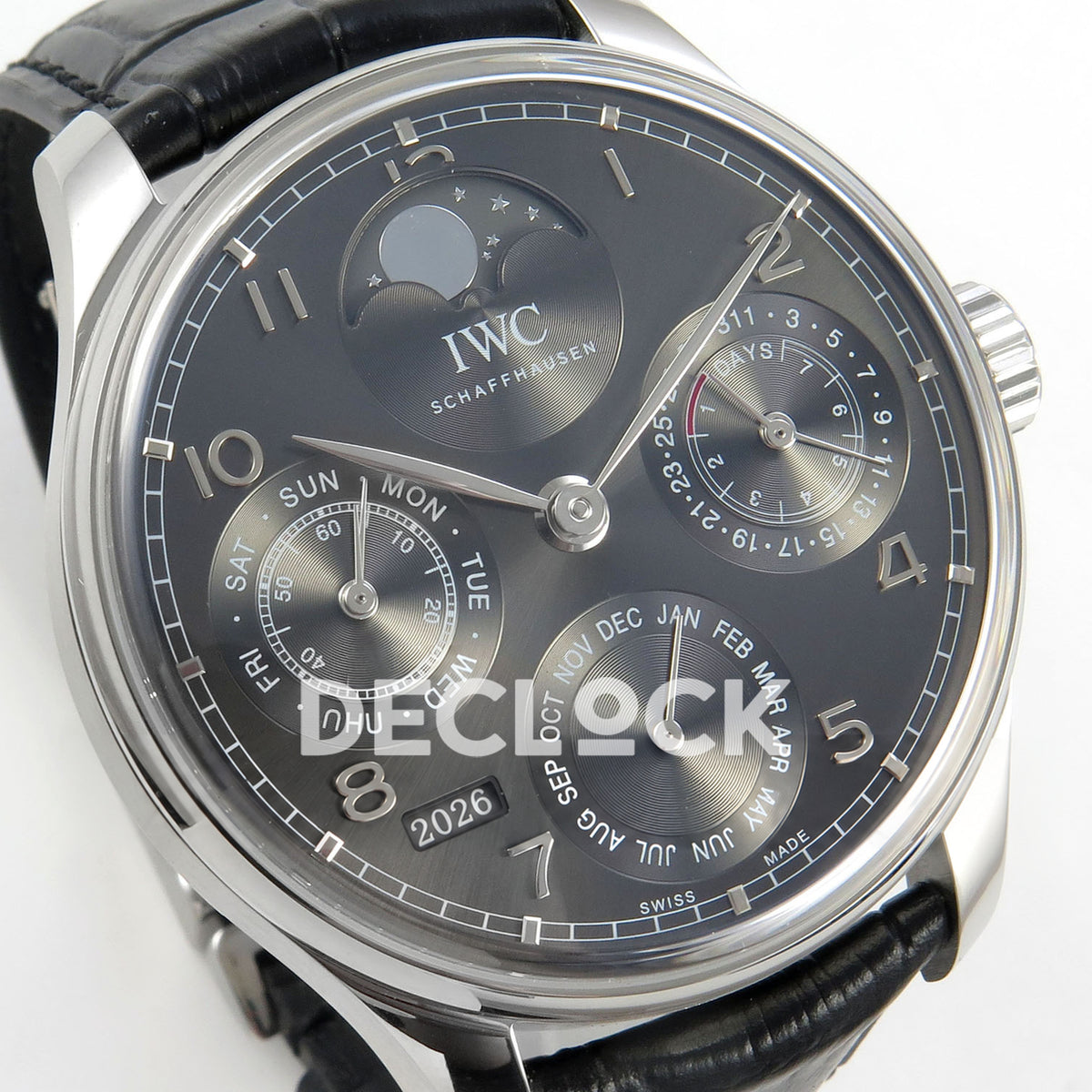 IWC Portugieser Perpetual Calendar Gray APSF A52610 – left angle