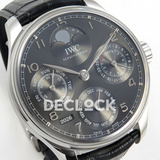 IWC Portugieser Perpetual Calendar Gray APSF A52610 – left angle
