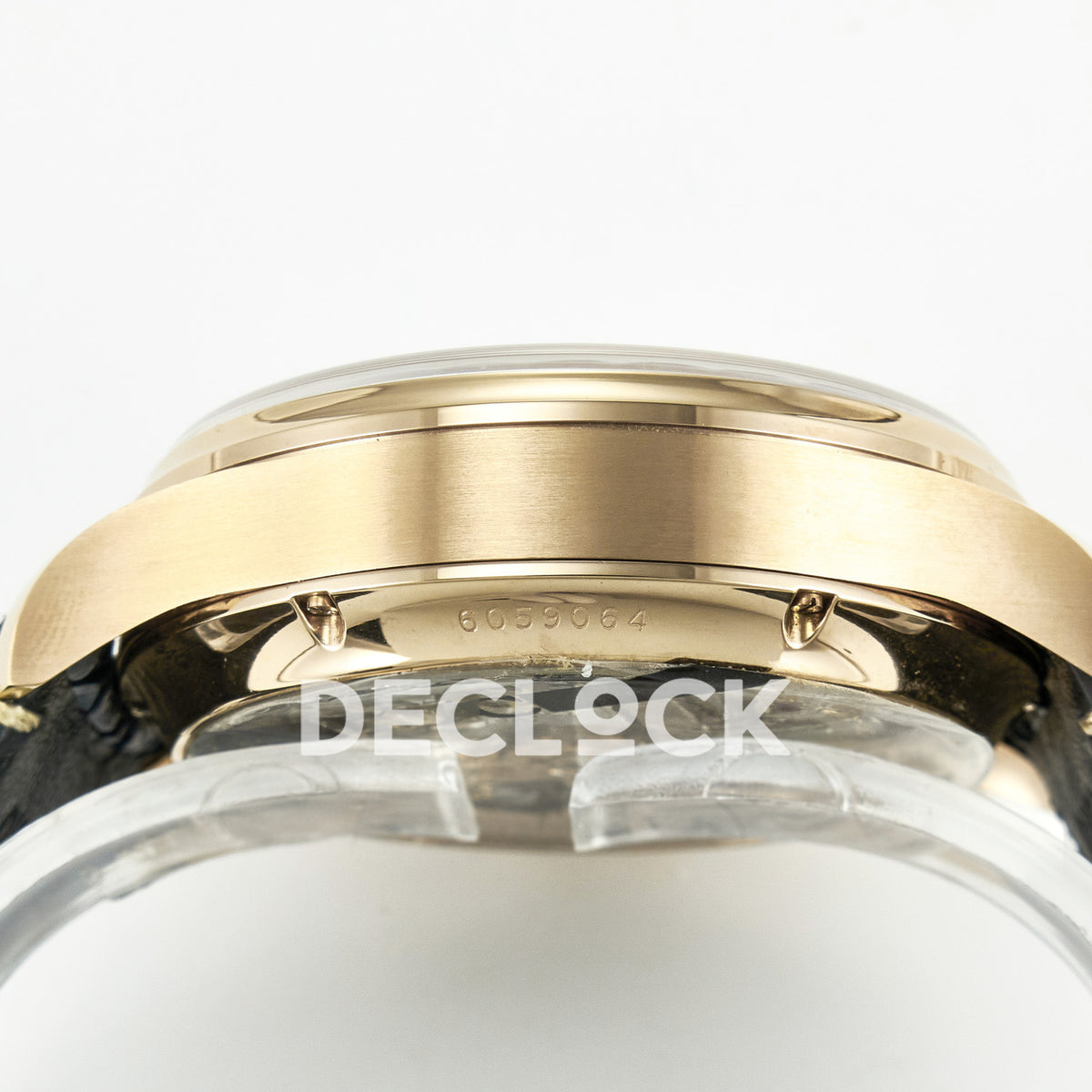 IWC Portugieser Perpetual Calendar Rose Gold Blue Style 1 APSF A52610 – case side