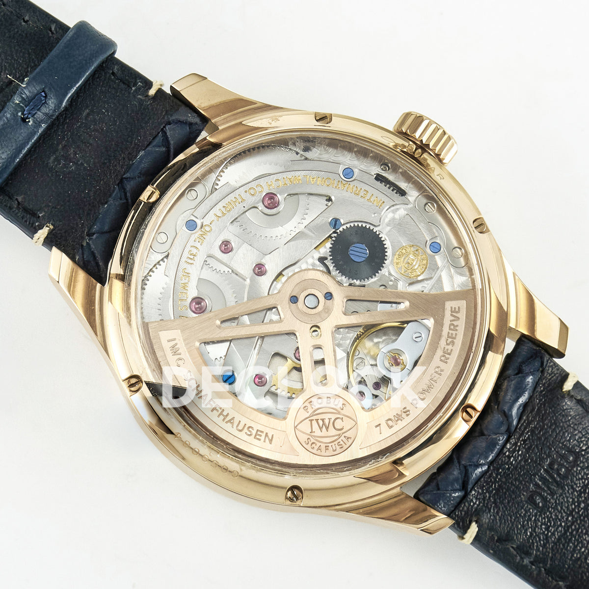 IWC Portugieser Perpetual Calendar Rose Gold Blue Style 1 APSF A52610 – automatic rotor