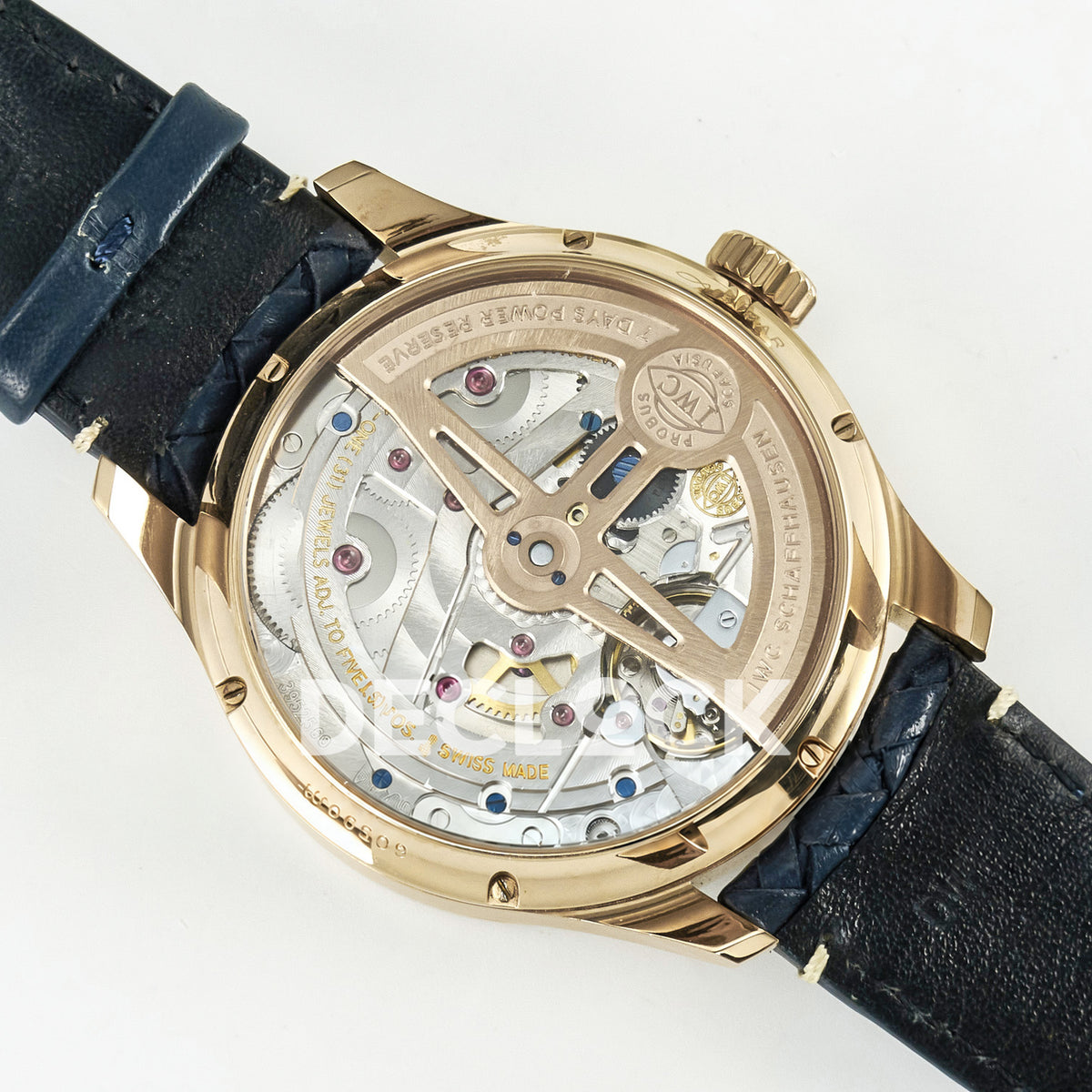 IWC Portugieser Perpetual Calendar Rose Gold Blue Style 1 APSF A52610 – movement overview