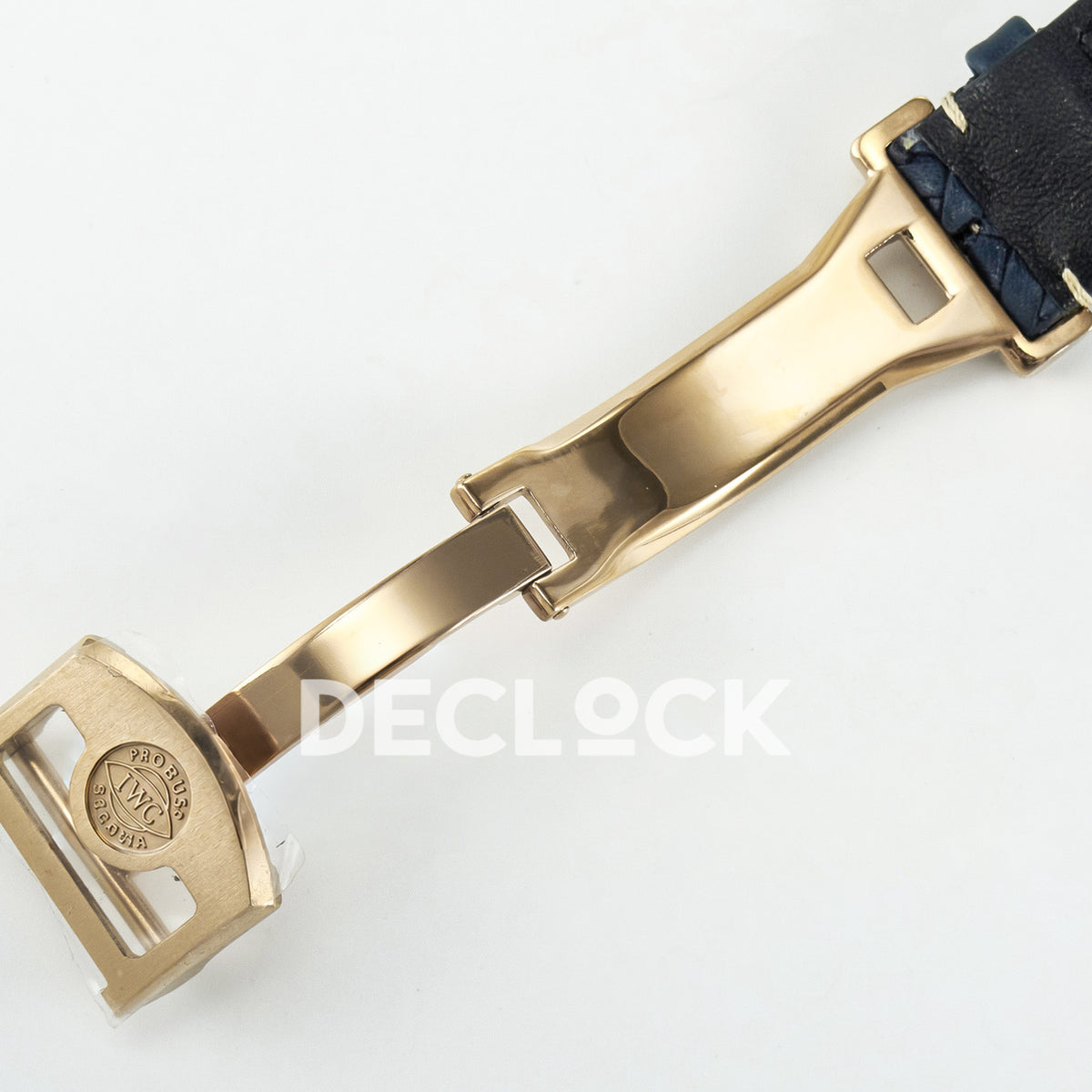IWC Portugieser Perpetual Calendar Rose Gold Blue Style 1 APSF A52610 – clasp emblem