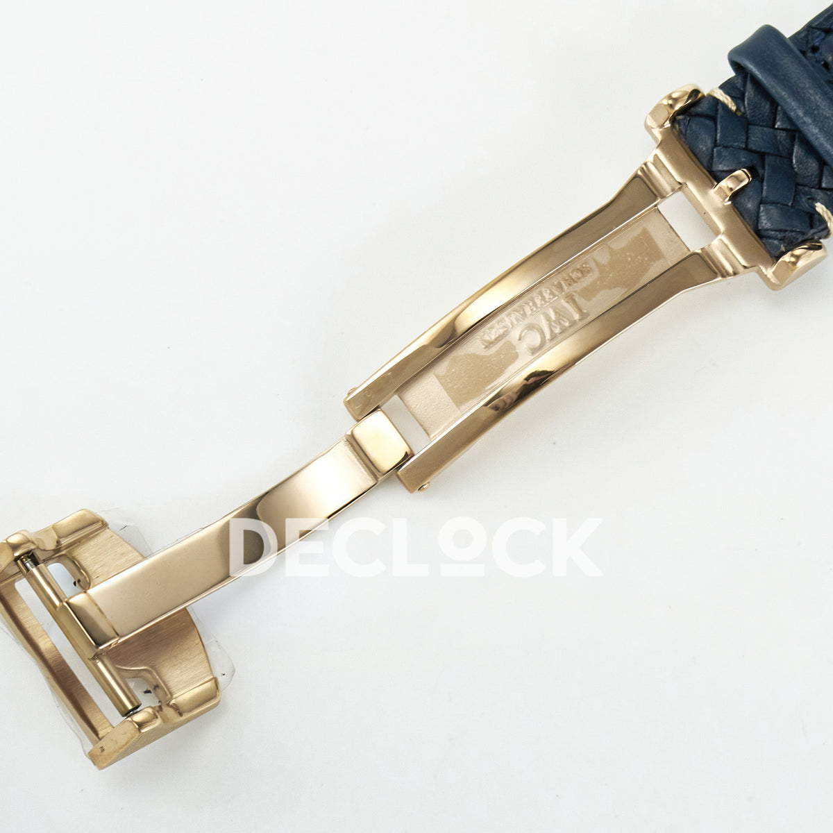 IWC Portugieser Perpetual Calendar Rose Gold Blue Style 1 APSF A52610 – clasp underside