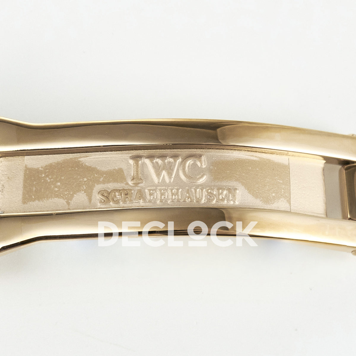 IWC Portugieser Perpetual Calendar Rose Gold Blue Style 1 APSF A52610 – clasp engraving
