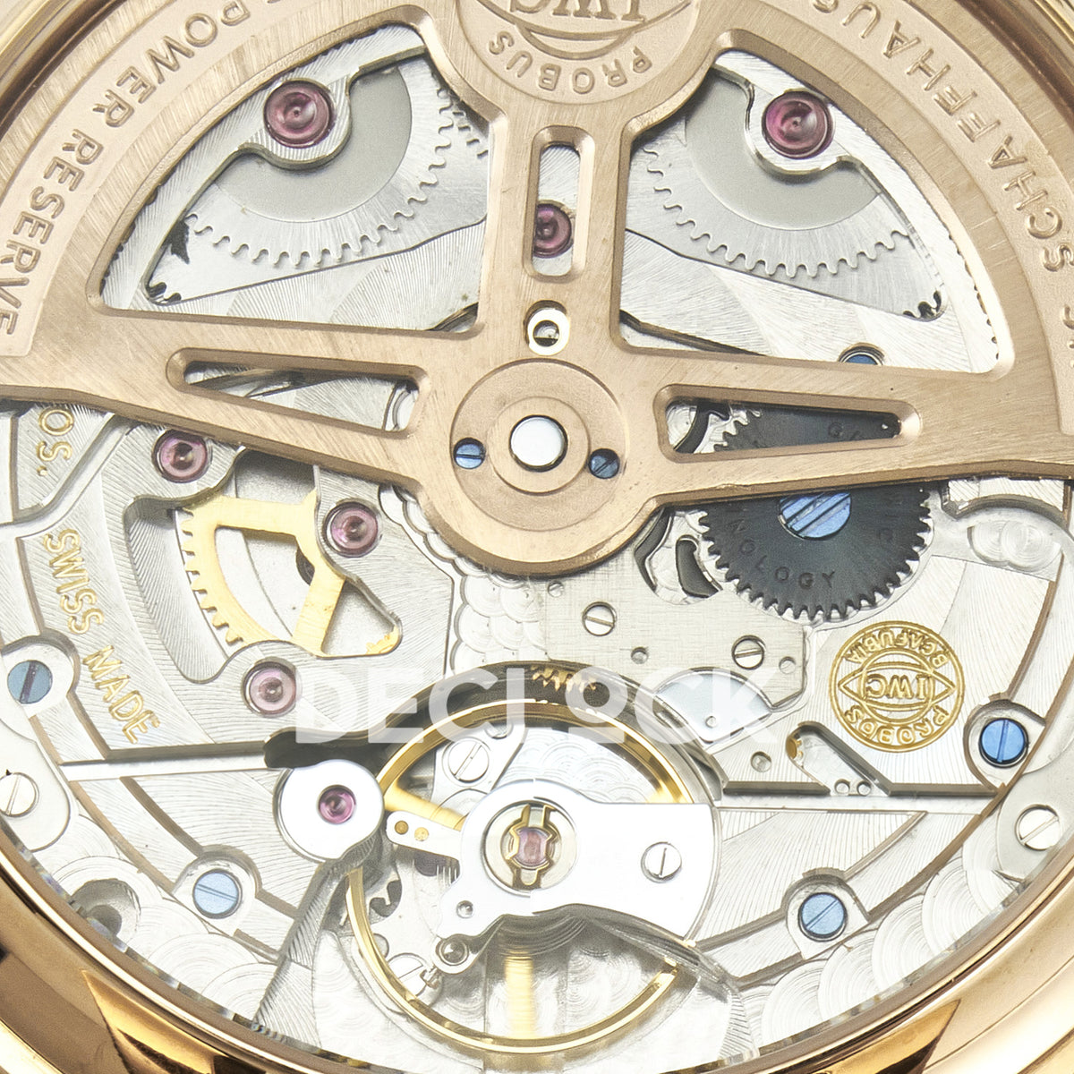 IWC Portugieser Perpetual Calendar Rose Gold Blue Style 2 APSF A52610 – balance wheel