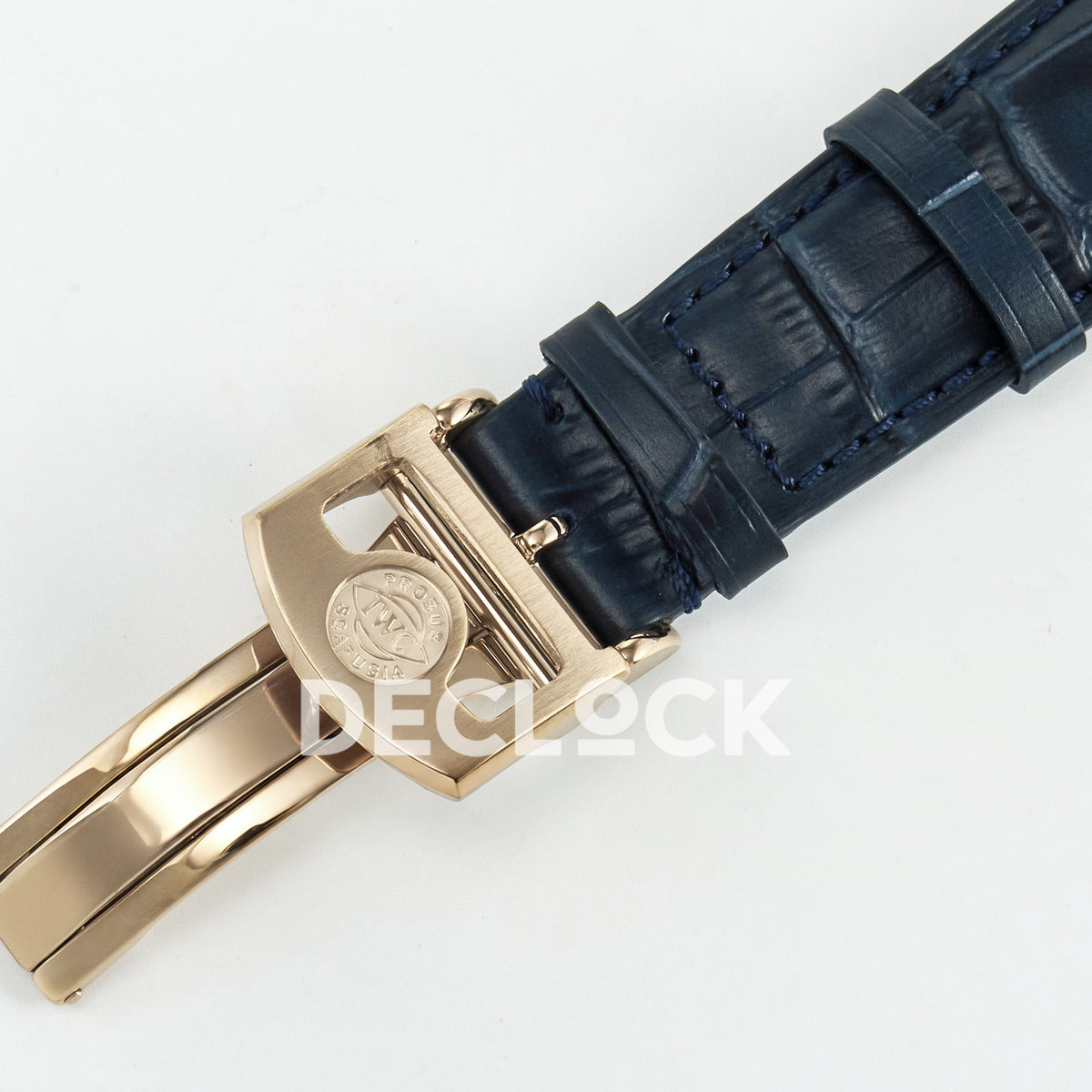 IWC Portugieser Perpetual Calendar Rose Gold Blue Style 2 APSF A52610 – folding clasp
