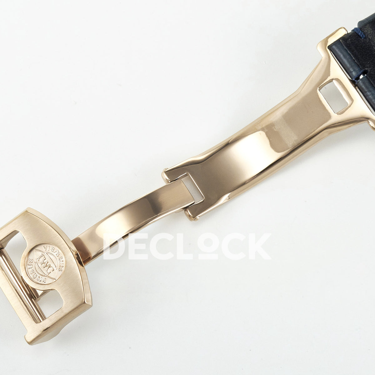 IWC Portugieser Perpetual Calendar Rose Gold Blue Style 2 APSF A52610 – open clasp reverse