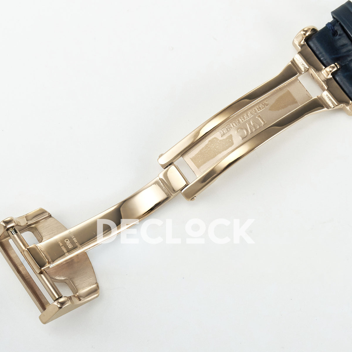 IWC Portugieser Perpetual Calendar Rose Gold Blue Style 2 APSF A52610 – clasp steel marking