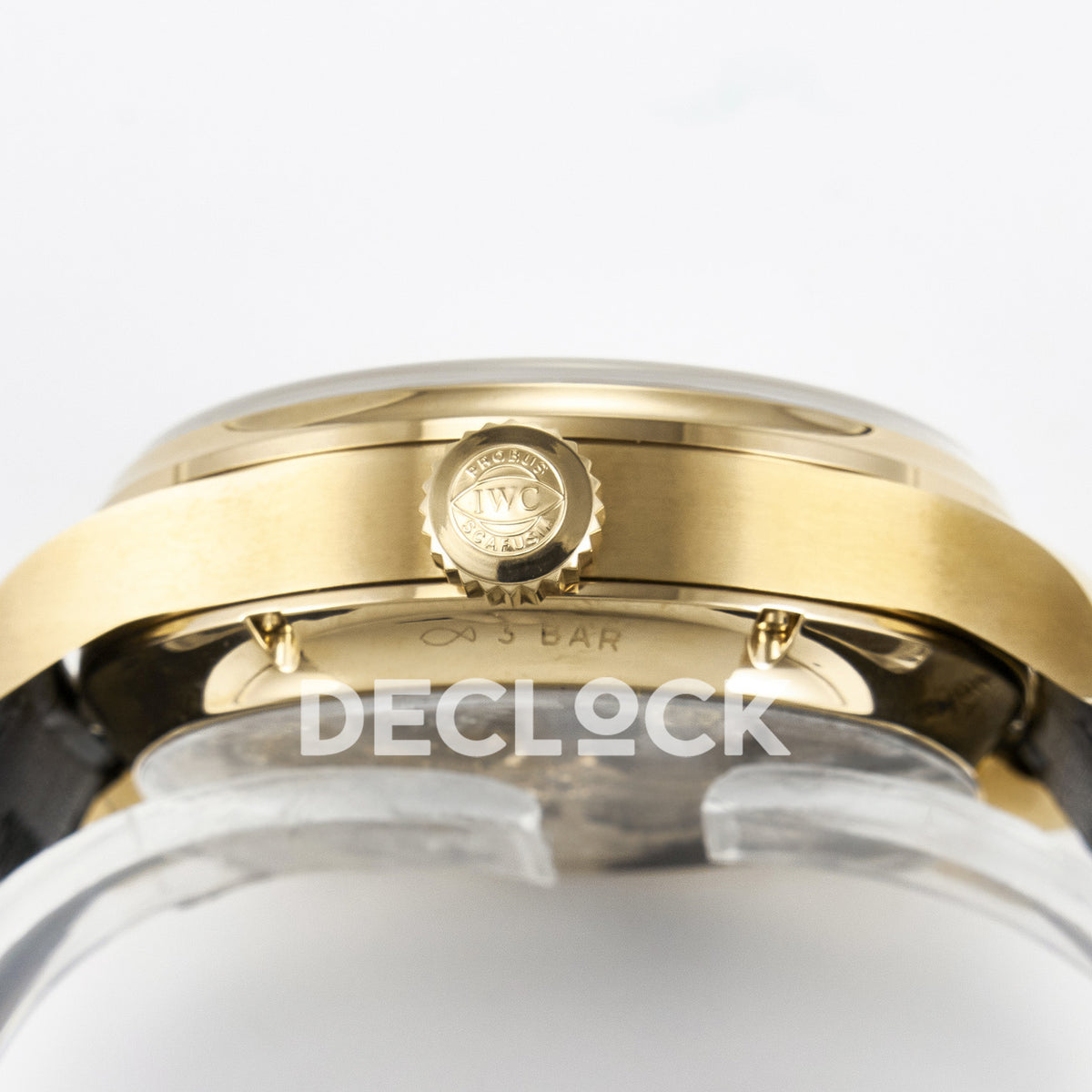 IWC Portugieser Perpetual Calendar Rose Gold Gray APSF A52610 – crown side