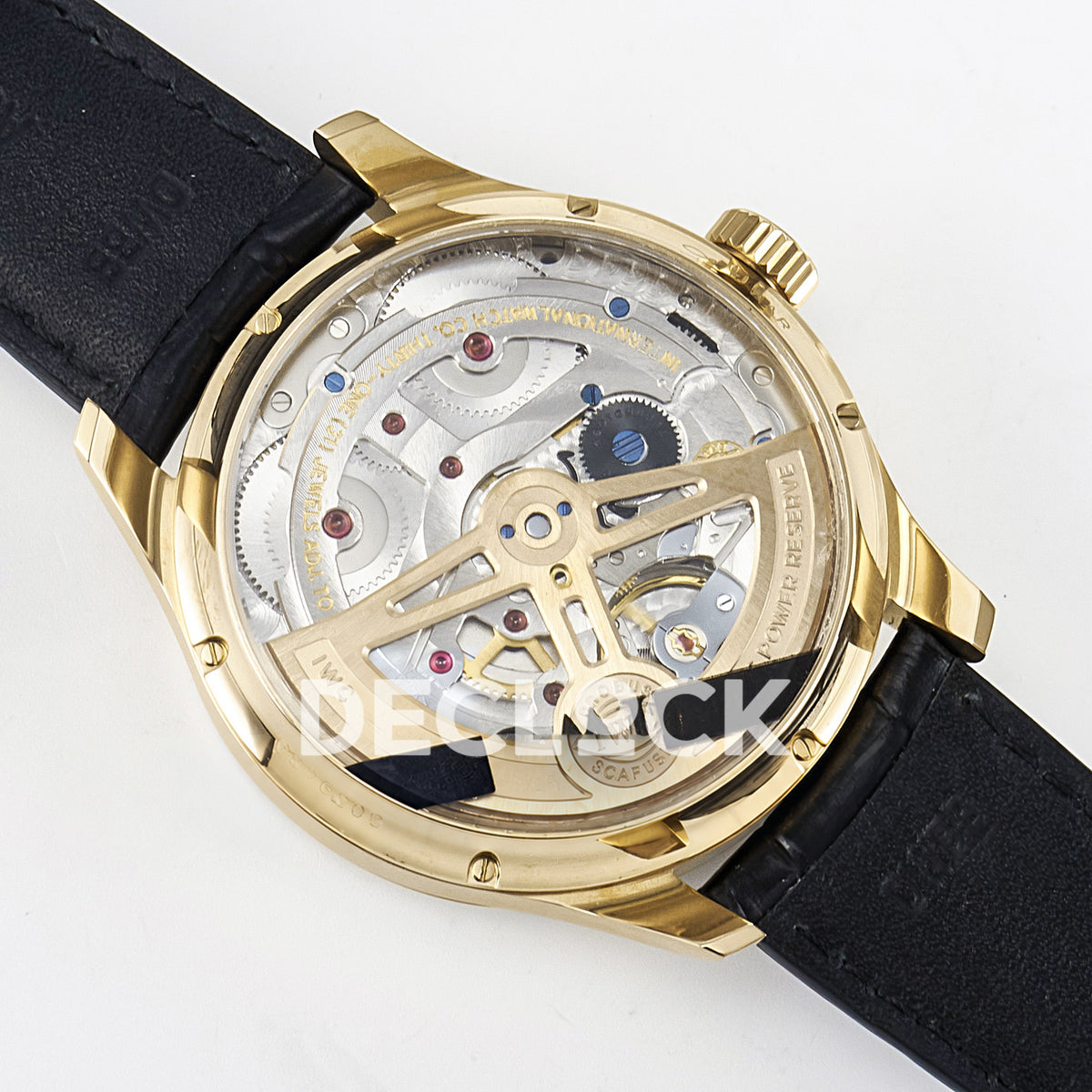 IWC Portugieser Perpetual Calendar Rose Gold Gray APSF A52610 – movement back