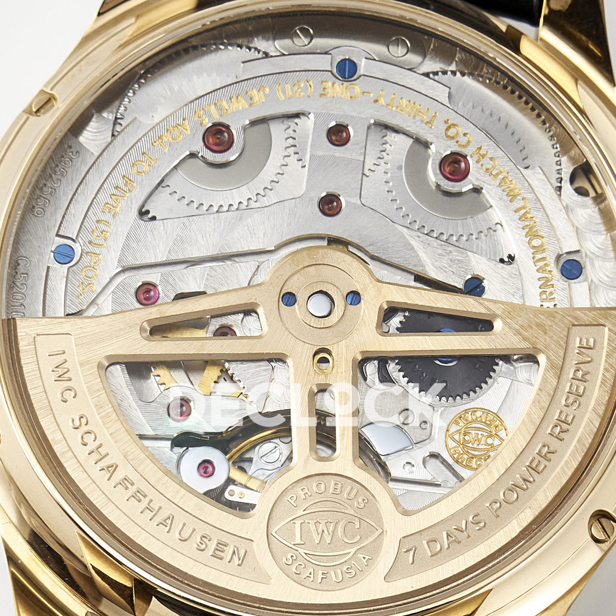 IWC Portugieser Perpetual Calendar Rose Gold Gray APSF A52610 – rotor close-up