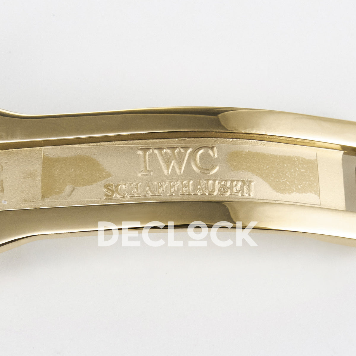 IWC Portugieser Perpetual Calendar Rose Gold Gray APSF A52610 – clasp engraving