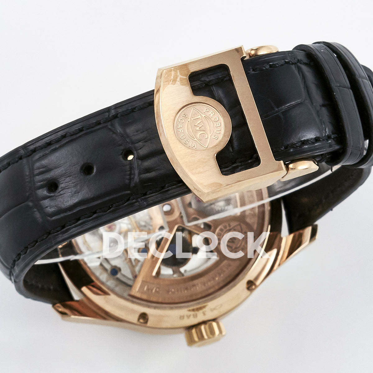 IWC Portugieser Perpetual Calendar Rose Gold White APSF A52610 – strap and caseback