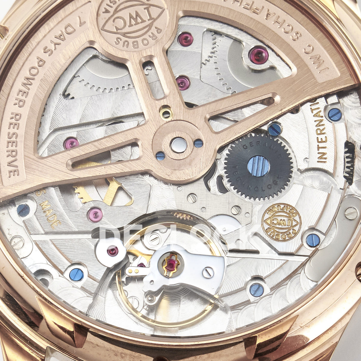IWC Portugieser Perpetual Calendar Rose Gold White APSF A52610 – balance wheel