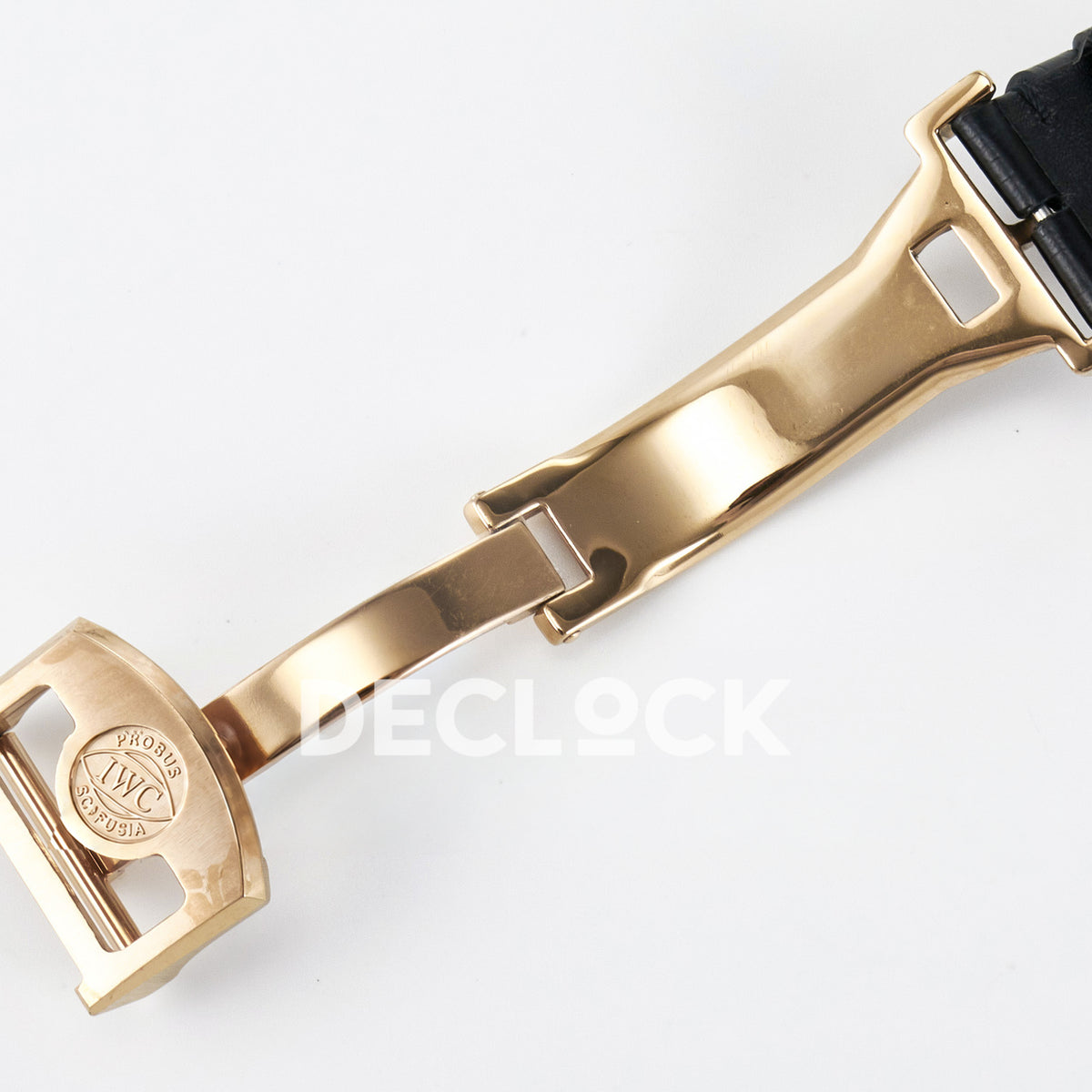 IWC Portugieser Perpetual Calendar Rose Gold White APSF A52610 – open clasp reverse