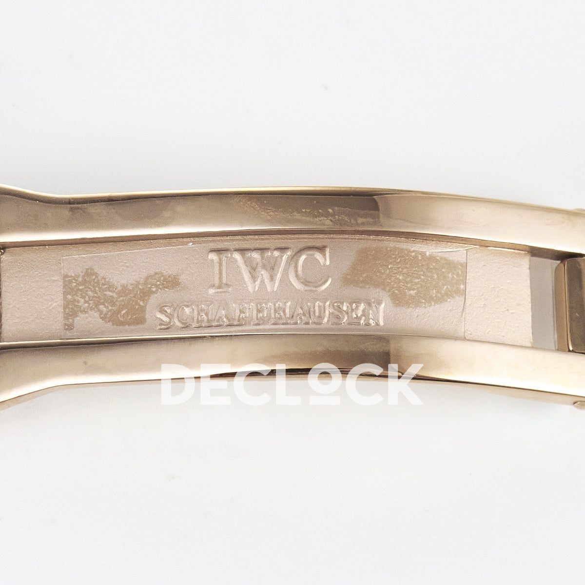 IWC Portugieser Perpetual Calendar Rose Gold White APSF A52610 – clasp engraving