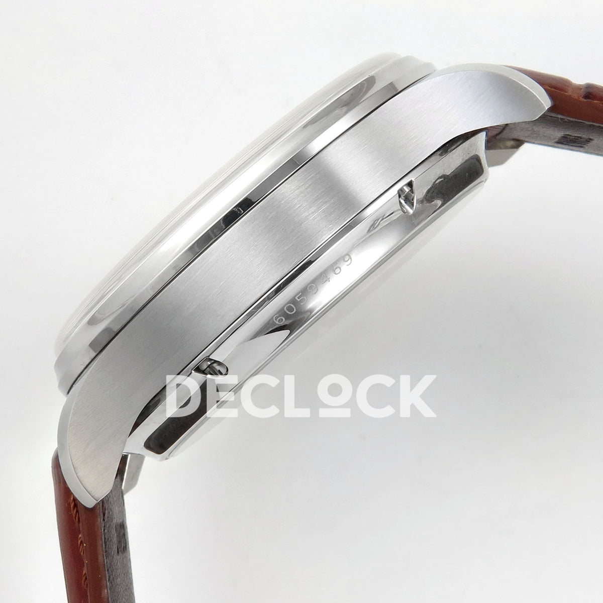 IWC Portugieser Perpetual Calendar White Rose Gold Numerals APSF A52610 – case side