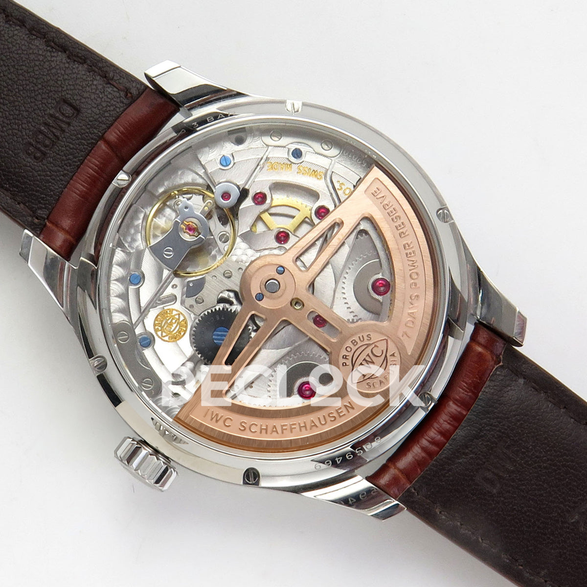 IWC Portugieser Perpetual Calendar White Rose Gold Numerals APSF A52610 – movement overview