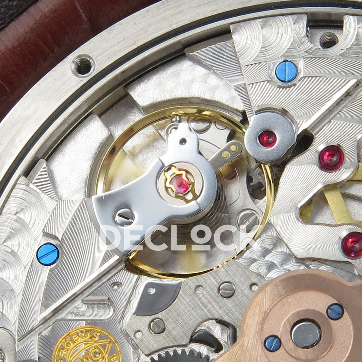 IWC Portugieser Perpetual Calendar White Rose Gold Numerals APSF A52610 – balance wheel