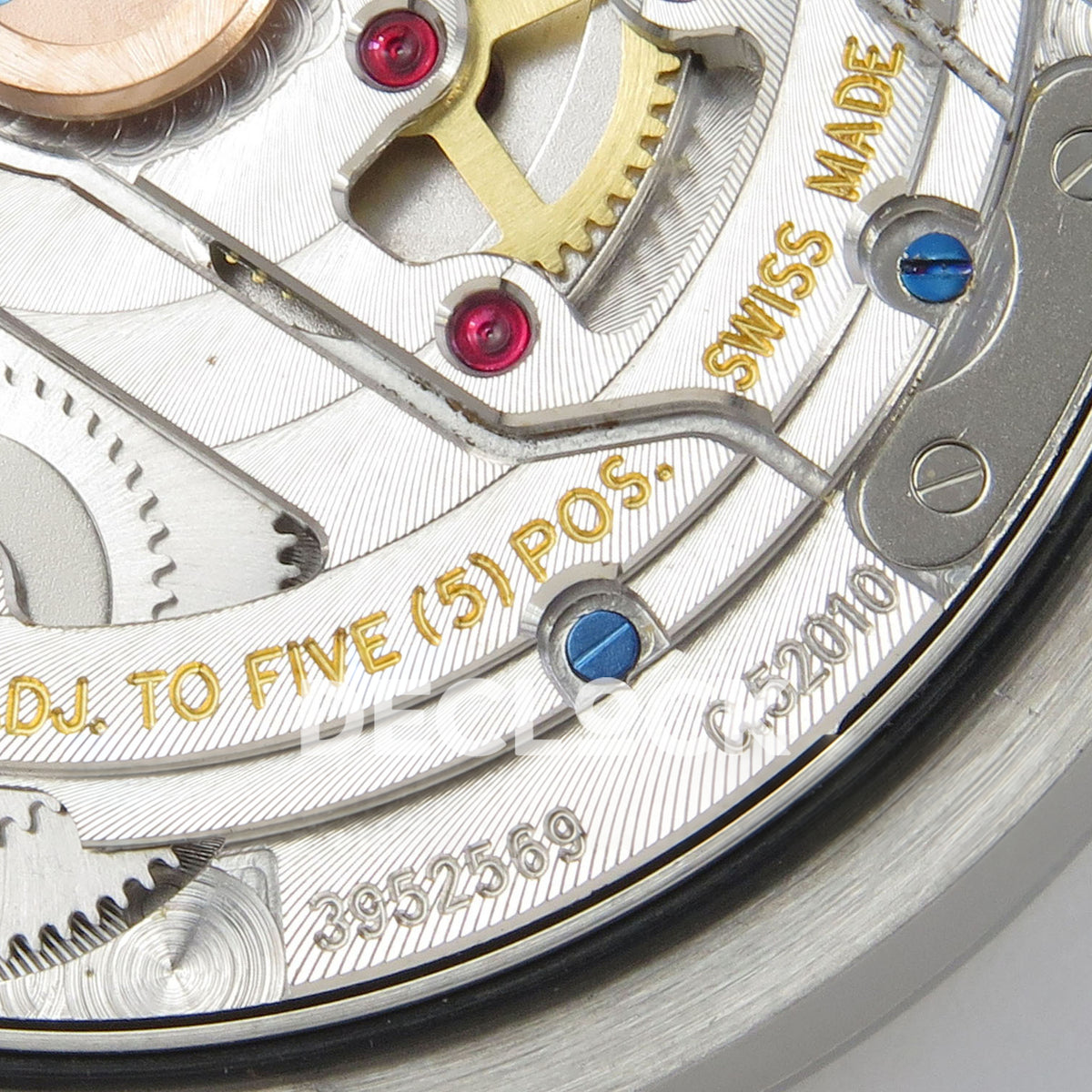 IWC Portugieser Perpetual Calendar White Rose Gold Numerals APSF A52610 – movement engraving