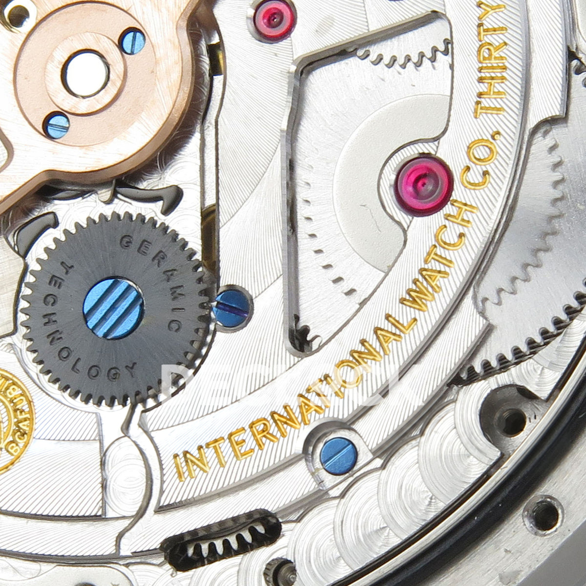 IWC Portugieser Perpetual Calendar White Rose Gold Numerals APSF A52610 – movement gear