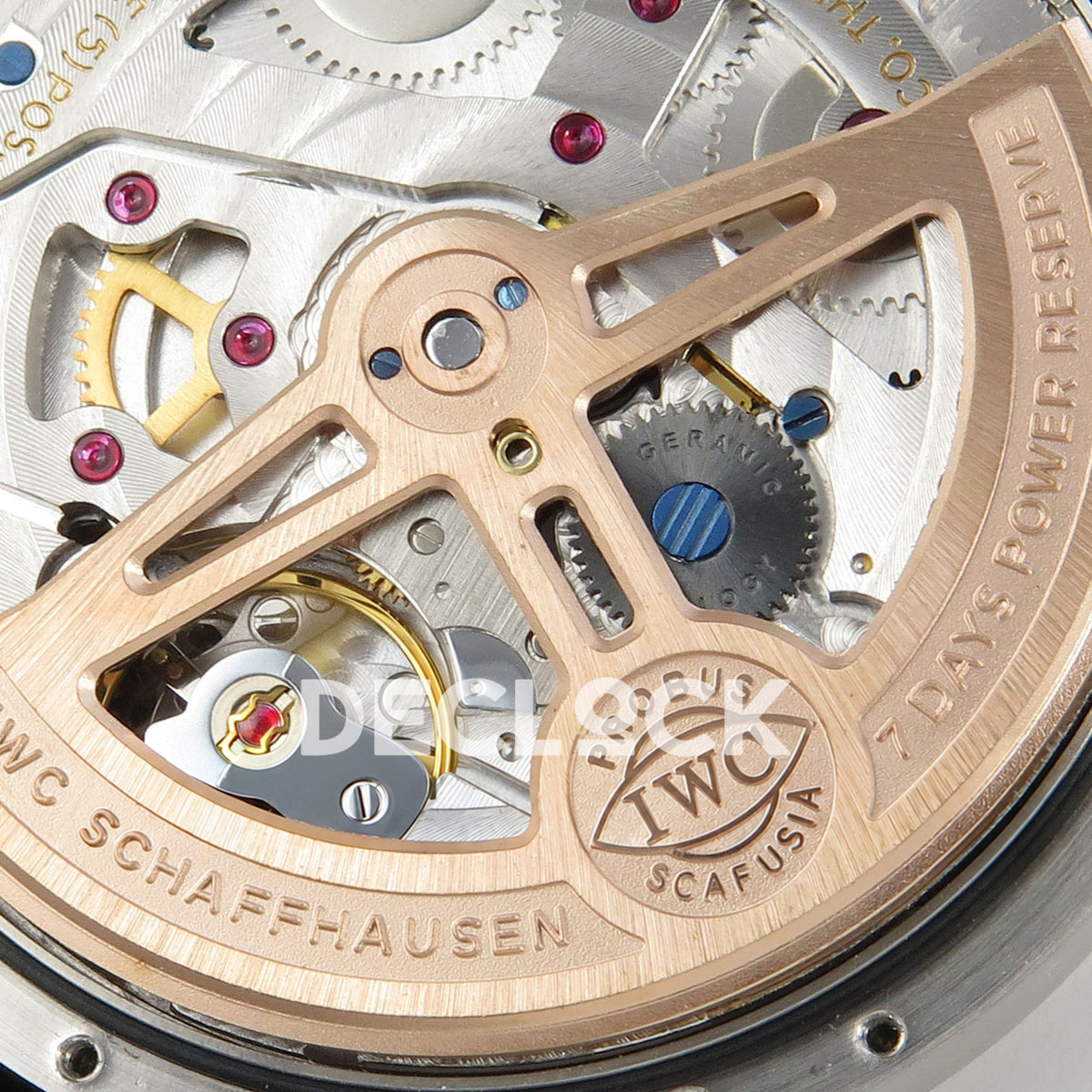 IWC Portugieser Perpetual Calendar White Silver APSF A52610 – rotor close-up