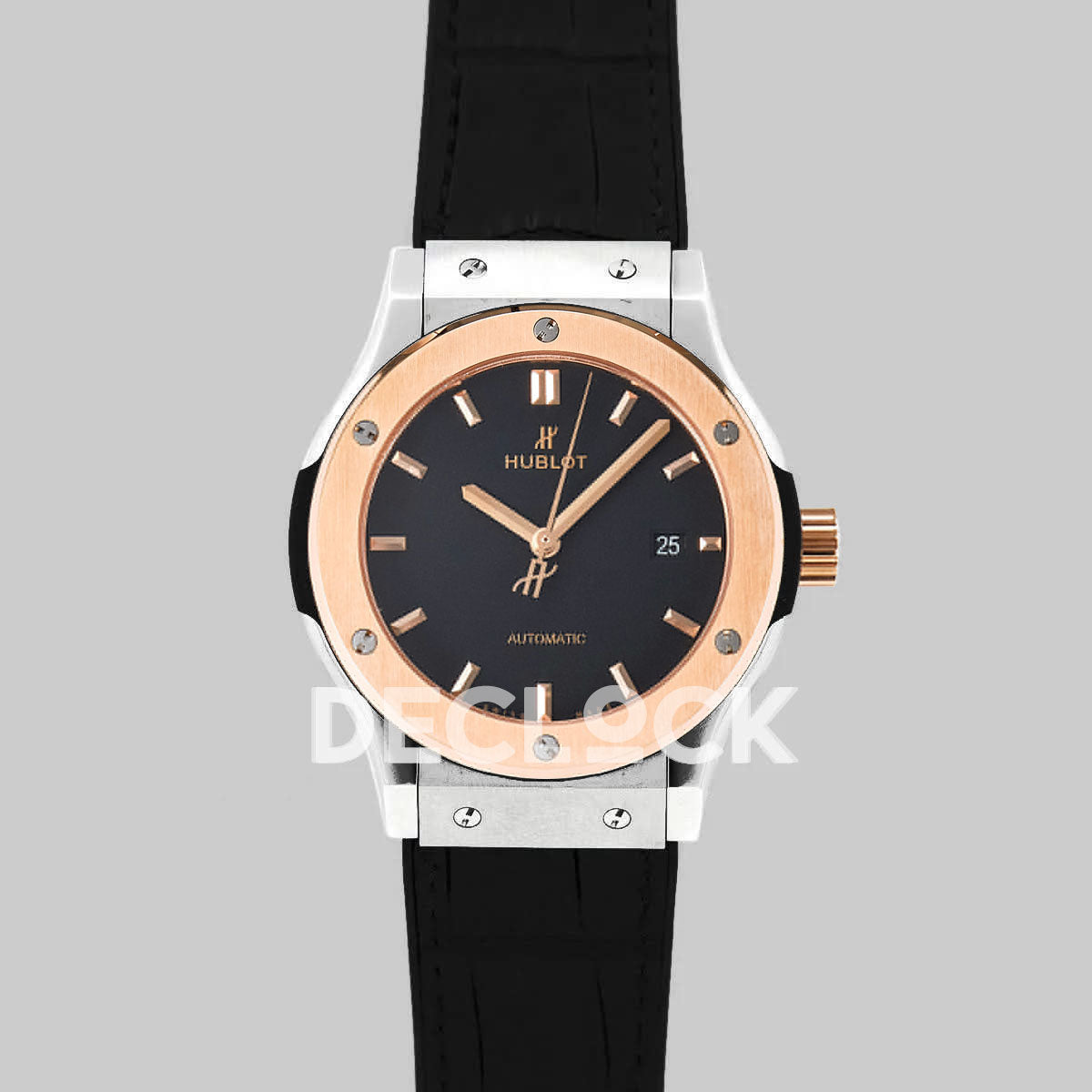Classic Fusion Automatic 42mm Black Dial in Rose Gold/SS
