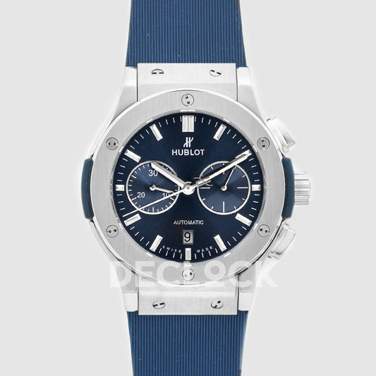 Replica Declock Classic Fusion Chronograph Blue Dial in SS Blue Strap |  Declock.