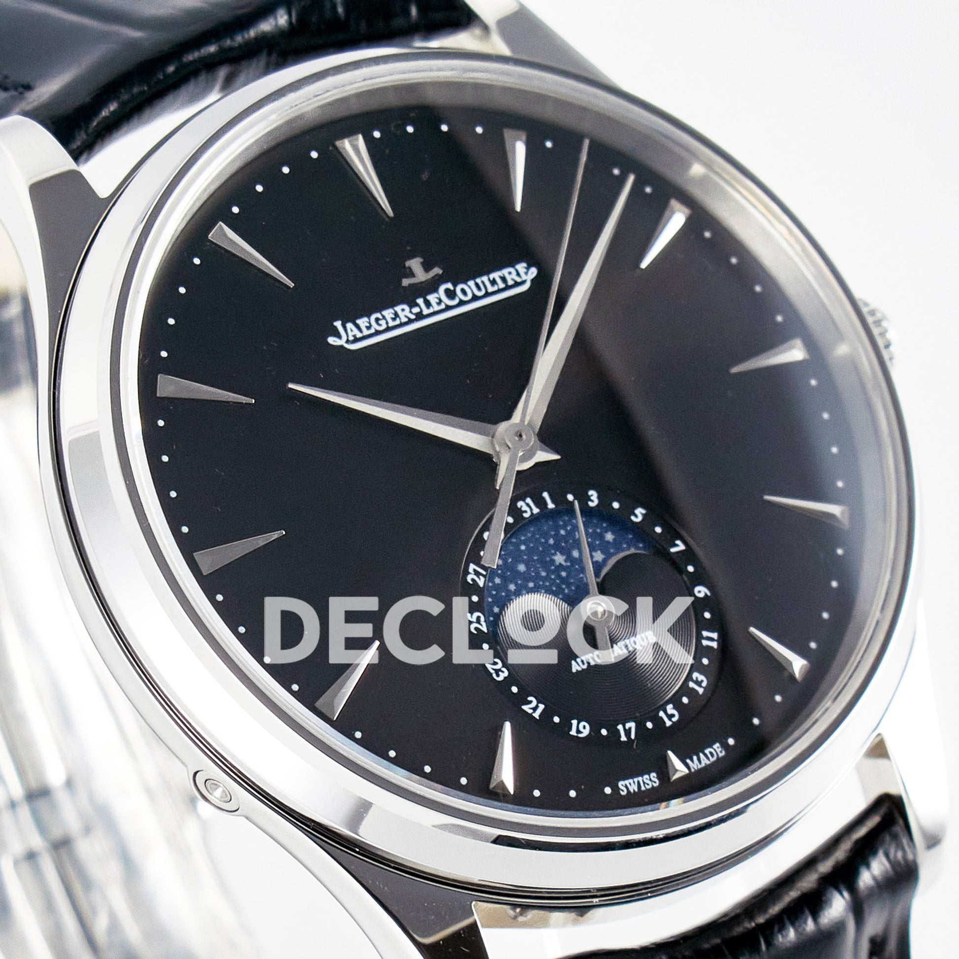 Jaeger-LeCoultre Master Ultra Thin Moon SS Black 39mm Z+F SA925