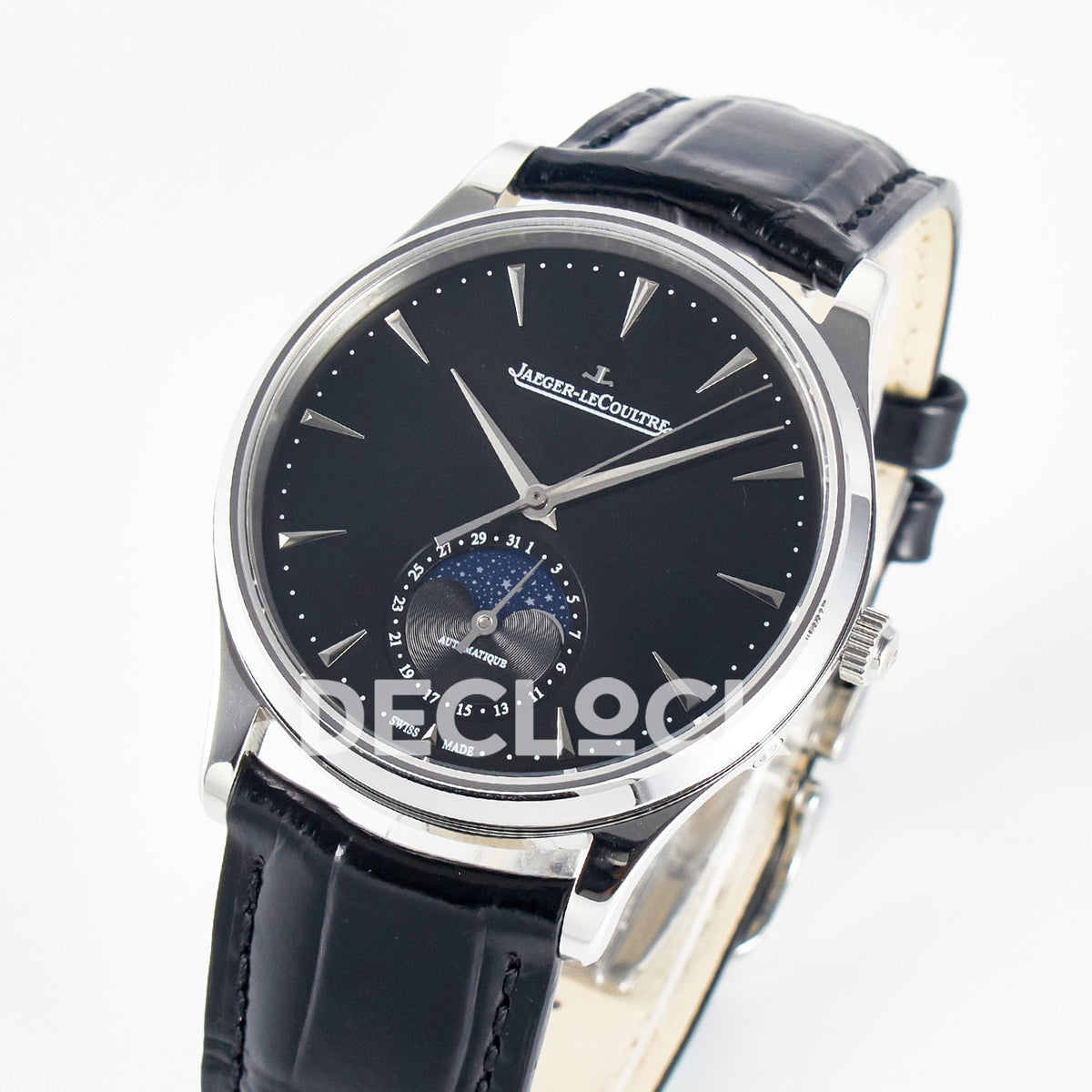 Jaeger-LeCoultre Master Ultra Thin Moon SS Black 39mm Z+F SA925
