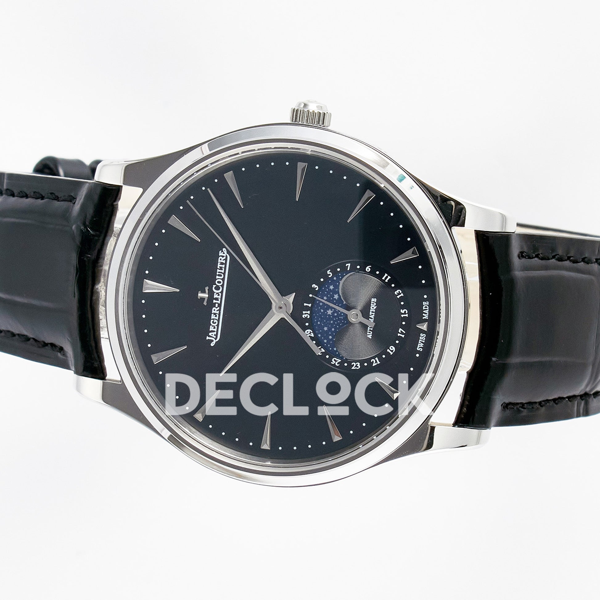 Jaeger-LeCoultre Master Ultra Thin Moon SS Black 39mm Z+F SA925