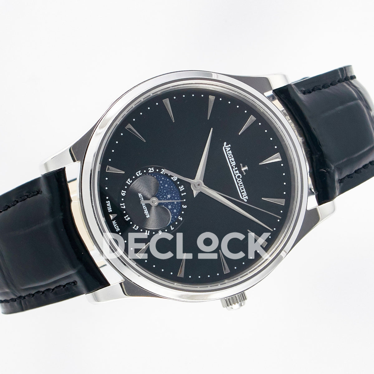 Jaeger-LeCoultre Master Ultra Thin Moon SS Black 39mm Z+F SA925