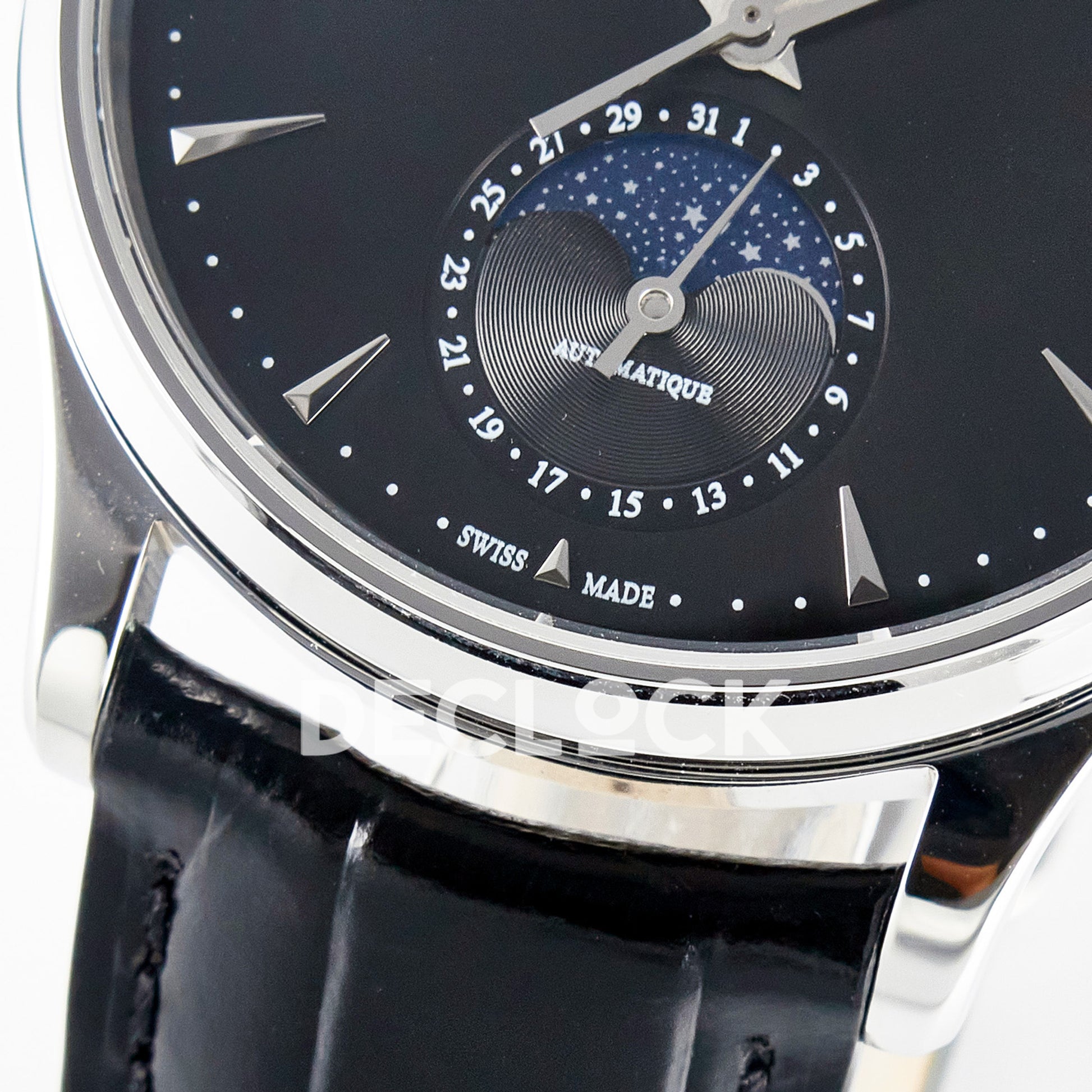 Jaeger-LeCoultre Master Ultra Thin Moon SS Black 39mm Z+F SA925