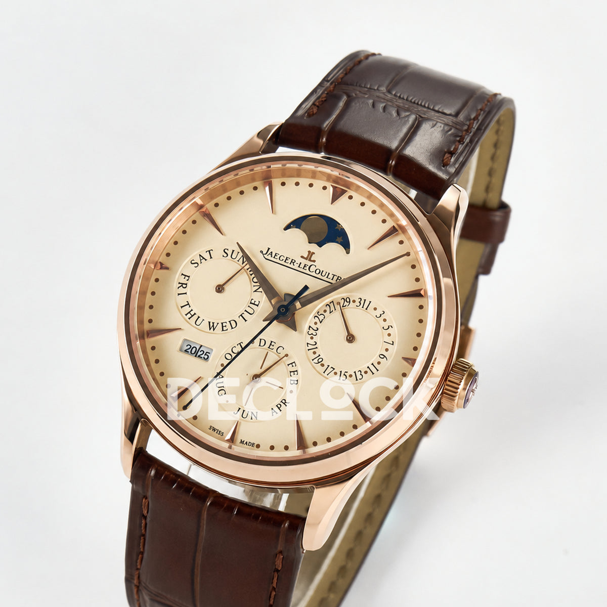 Jaeger-LeCoultre Master Ultra Thin Perpetual Calendar RG Cream Plain Bezel 39mm V9F A868 V2