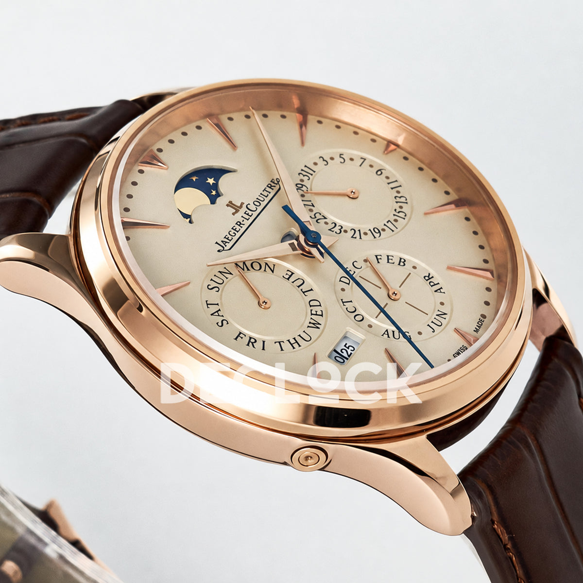 Jaeger-LeCoultre Master Ultra Thin Perpetual Calendar RG Cream Plain Bezel 39mm V9F A868 V2