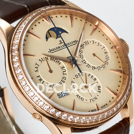 Jaeger-LeCoultre Master Ultra Thin Perpetual Calendar RG Cream 39mm V9F A868 V2